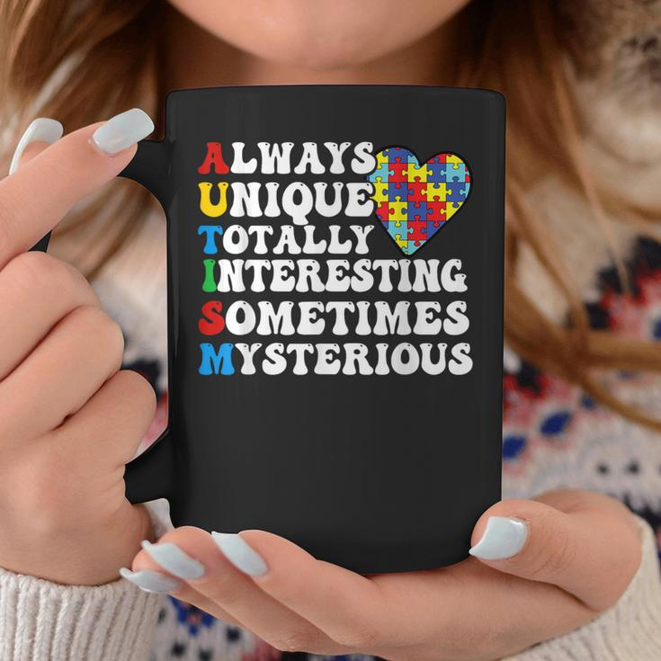 Autism Awareness Support Saying With Puzzle Pieces Coffee Mug Unique Gifts