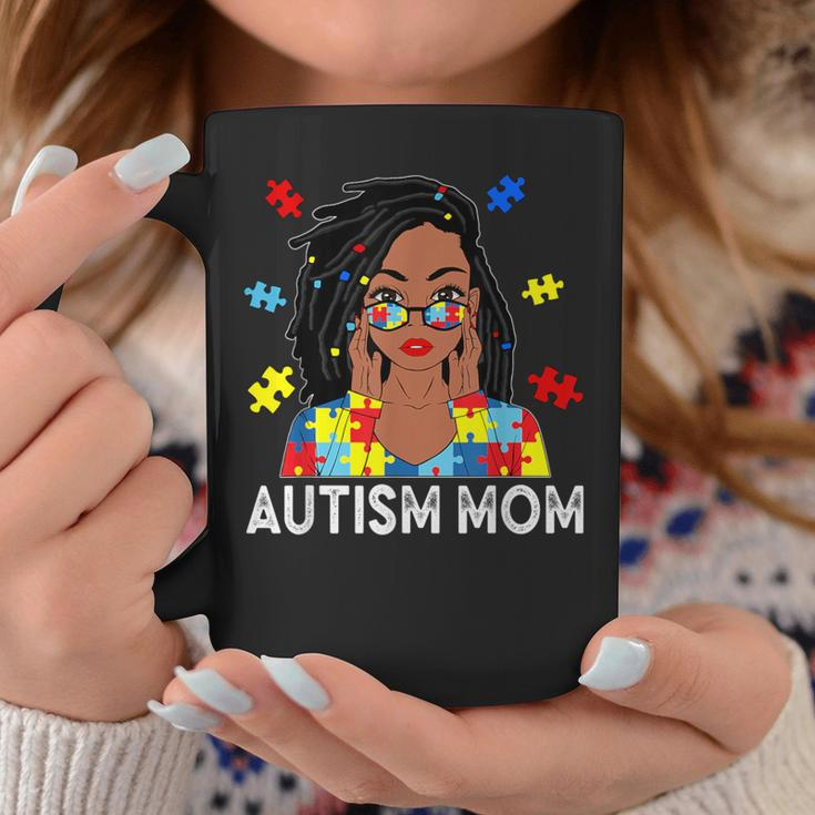 Autism Mom African American Loc'd Autism Awareness Coffee Mug Unique Gifts