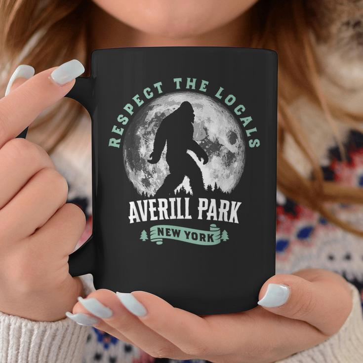 Averill Park New York Respect The Locals Bigfoot Night Coffee Mug Unique Gifts