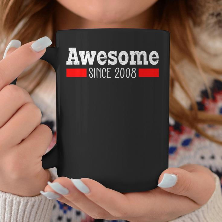 Awesome Since 2008 14 Years Old 14Th Birthday Vintage Coffee Mug Unique Gifts