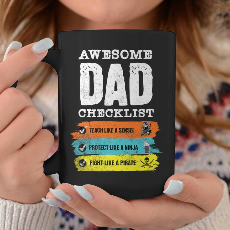 Awesome Dad Checklist Hilarious Geeky Coffee Mug Unique Gifts