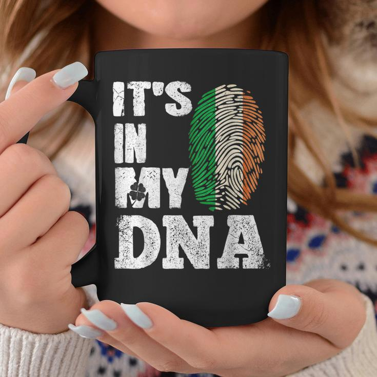 Awesome Ireland It's In My Dna Irish Flag Clover St Paddy's Coffee Mug Unique Gifts