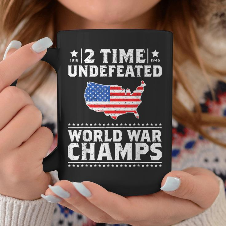 Back To Back 2 Time Undefeated World War Champs Coffee Mug Unique Gifts