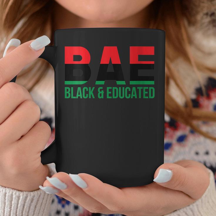 Bae Black & Educated Afro Pride Pan African Flag Melanin Coffee Mug Unique Gifts