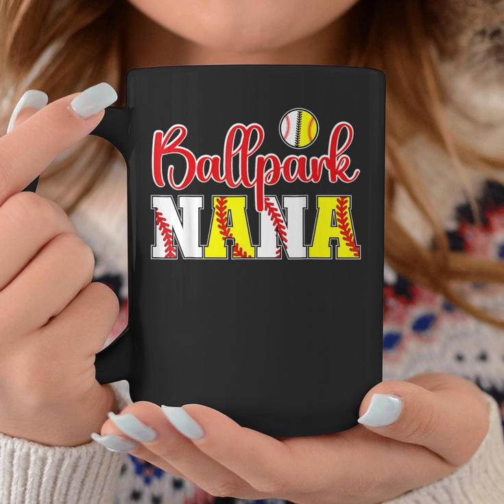 Ballpark Nana Softball Baseball Nana Grandma Coffee Mug Unique Gifts