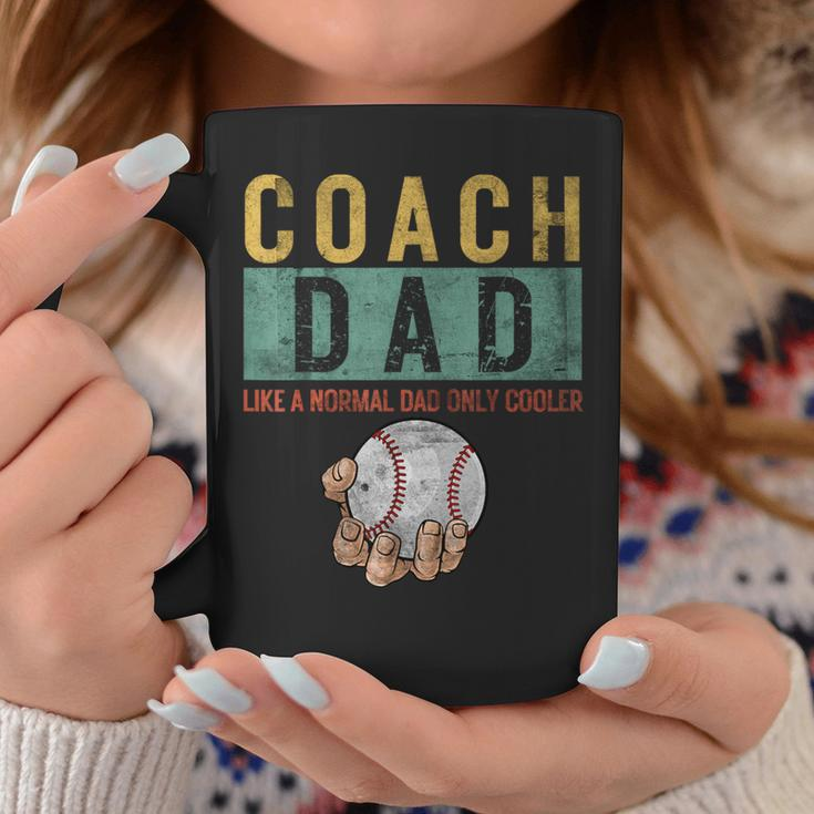Baseball Coach Dad Like A Normal Dad Only Cooler Fathers Day Coffee Mug Funny Gifts
