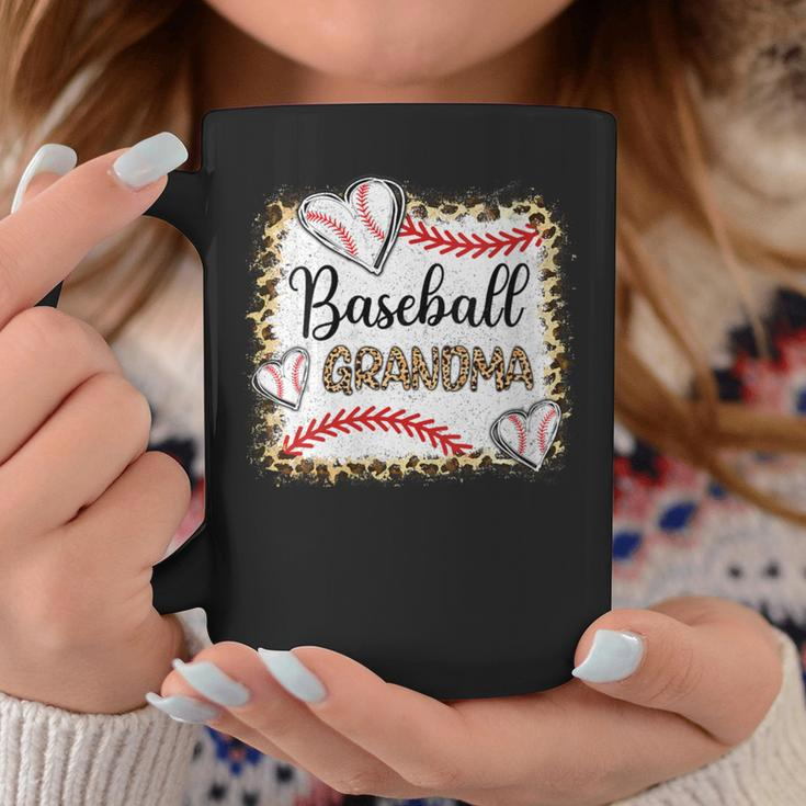 Baseball Grandma Leopard Print Baseball Sports Player Coffee Mug Unique Gifts