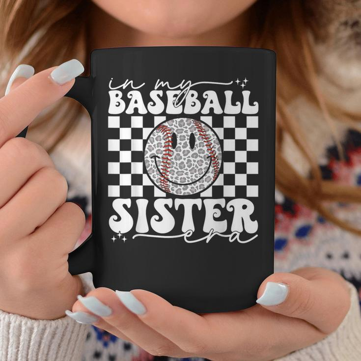 In My Baseball Sister Era Leopard Sister Baseball Girl Women Coffee Mug Unique Gifts