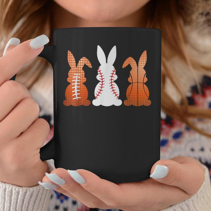 Basketball Baseball Football Sports Easter Bunny Rabbits Coffee Mug Unique Gifts