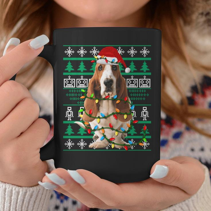 Basset Hound Dog Christmas Ugly Christmas Sweater Coffee Mug Funny Gifts