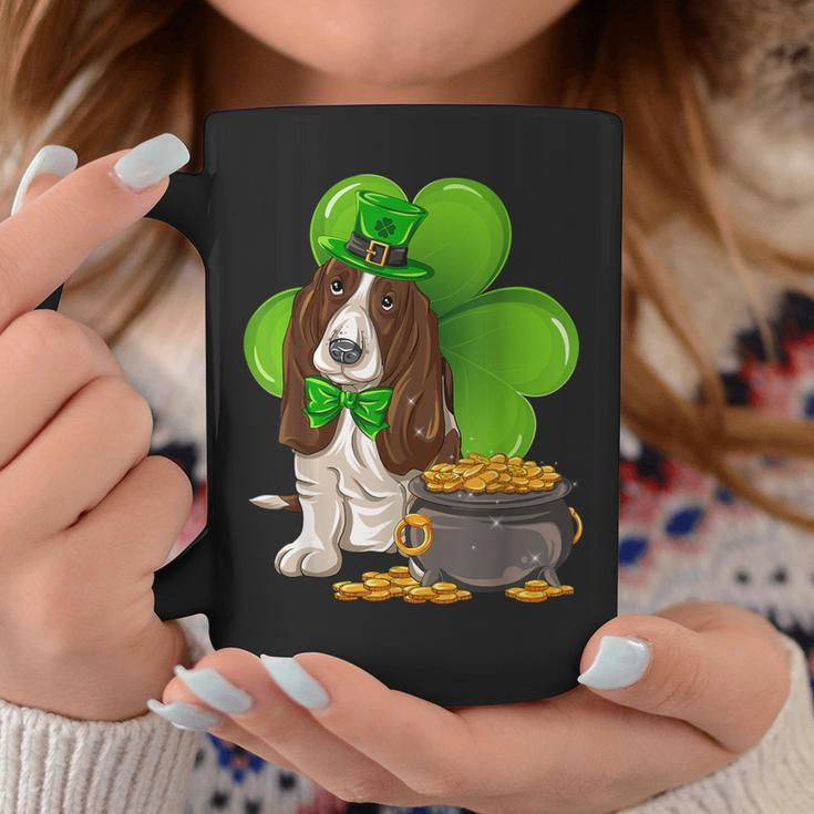 Basset Hound Dog Irish Leprechaun Saint St Patrick Day Coffee Mug Unique Gifts