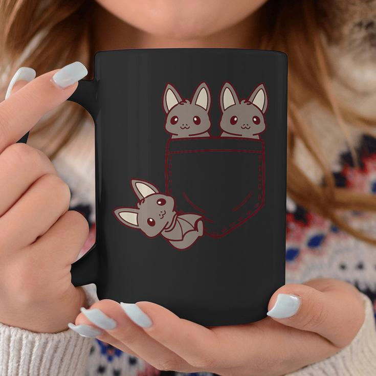 For Bat Lovers Cute Kawaii Baby Bat In Pocket Coffee Mug Unique Gifts