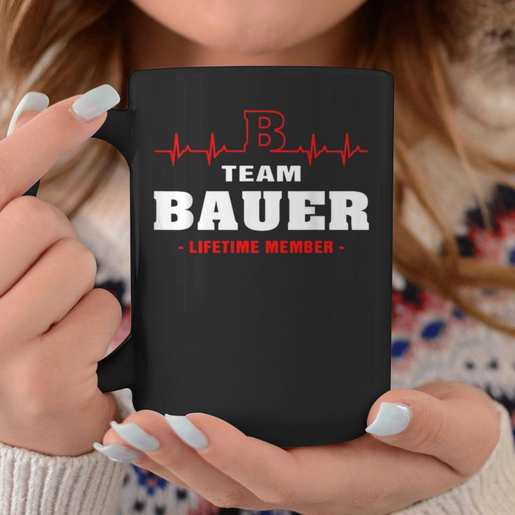 Bauer Surname Family Name Team Bauer Lifetime Member Coffee Mug Funny Gifts