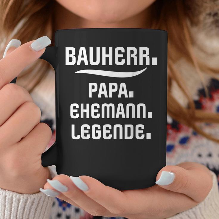 Bauherr Papa Slogan Richtfestfest Ehemann Bauherr Tassen Lustige Geschenke