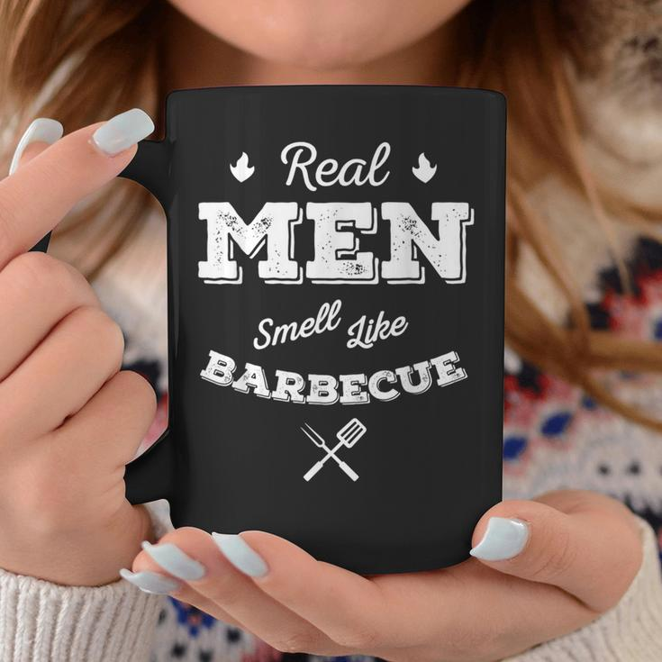 Bbq Grilling Real Men Smell Like Barbecue Dad Coffee Mug Unique Gifts