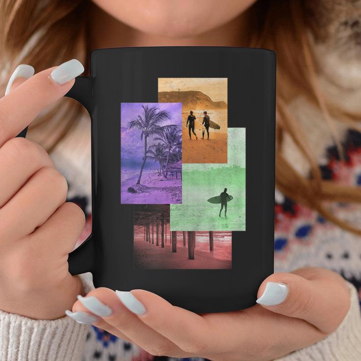 Beach Scene Surfing Ocean Coffee Mug Unique Gifts