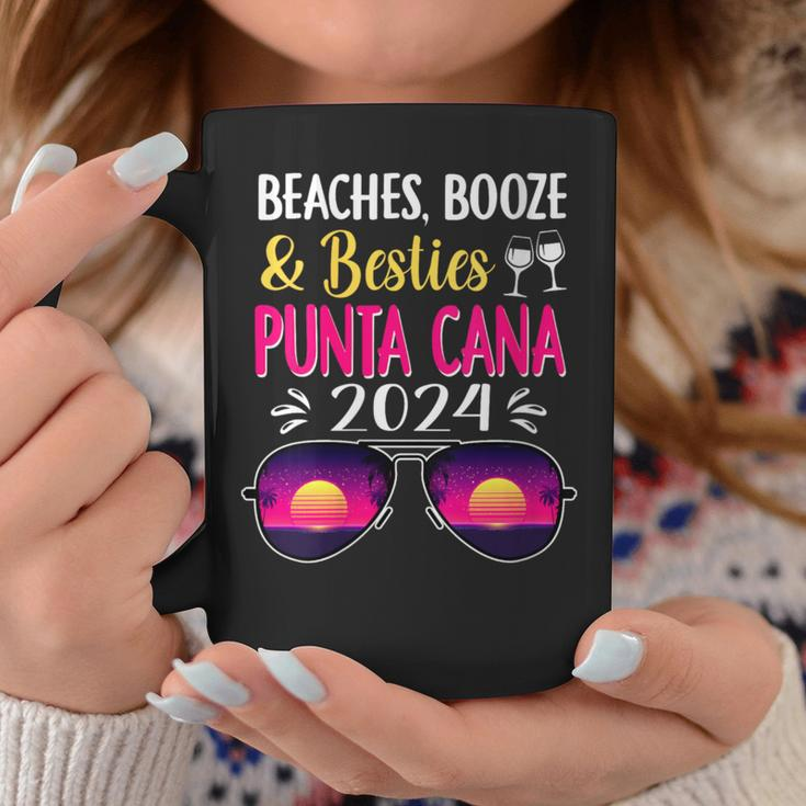 Beaches Booze Besties Punta Cana 2024 Vacation Spring Break Coffee Mug Personalized Gifts