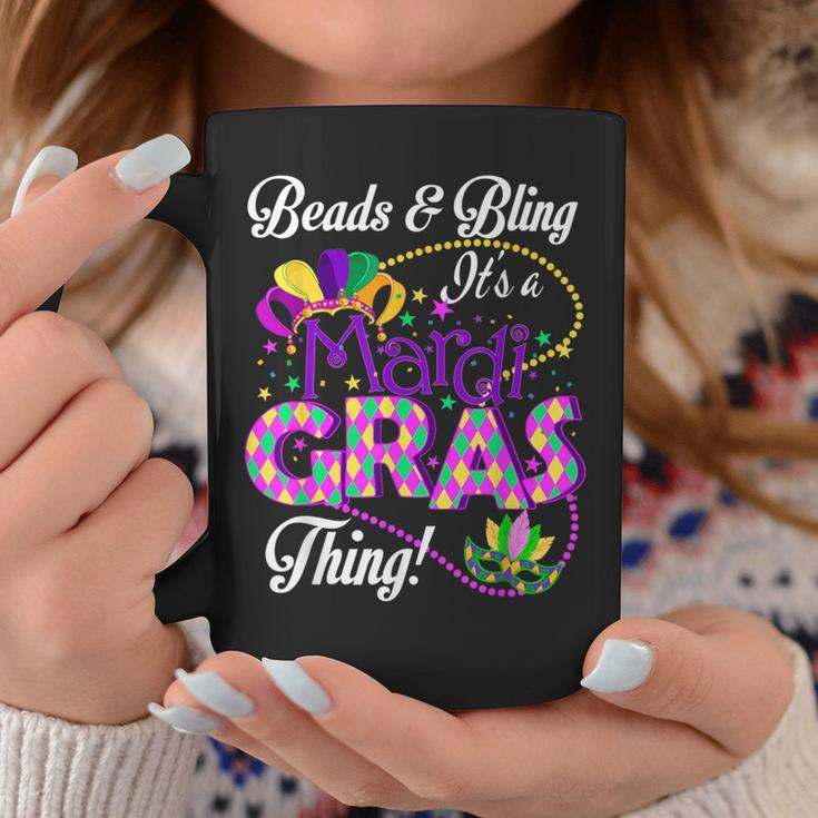 Beads And Bling It's A Mardi Gras Thing Coffee Mug Unique Gifts