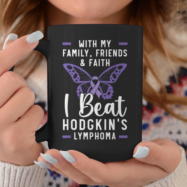 I Beat Hodgkin's Lymphoma Survivor Lymphoma Cancer Coffee Mug Unique Gifts