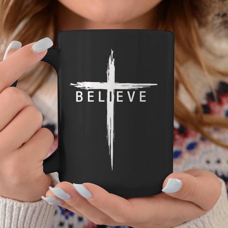 Believe Christian Cross Jesus Christ Christians Women Coffee Mug Unique Gifts