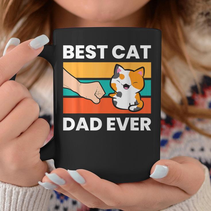 Best Cat Dad Ever Papa Calico Cat Coffee Mug Unique Gifts