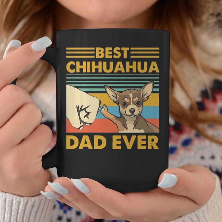 Best Chihuahua Dad Ever Retro Vintage Sunse Coffee Mug Unique Gifts