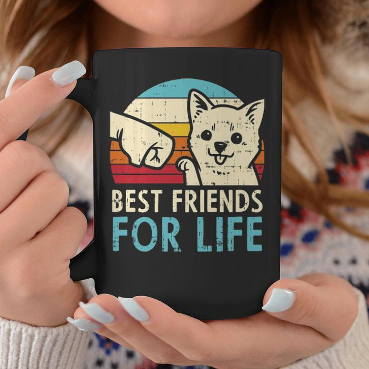 Best Friends For Life Chihuahua Fist Bump Chiwawa Dog Coffee Mug Unique Gifts