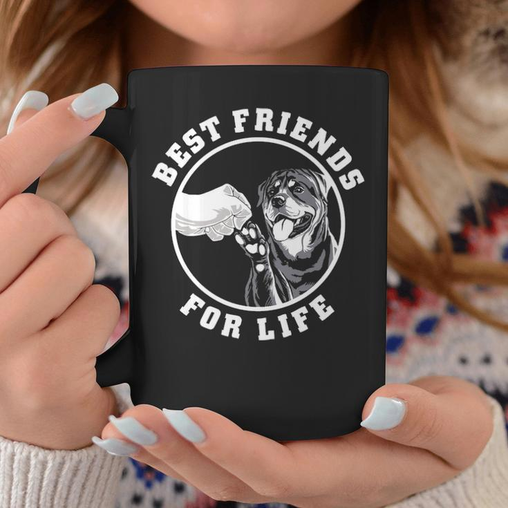 Best Friends For Life Rottweiler Dog Lovers Keeper Pet Owner Coffee Mug Unique Gifts