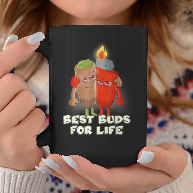 Beste Buds For Life Lighter And Joint Kiffer Kiffen Grass Tassen Lustige Geschenke