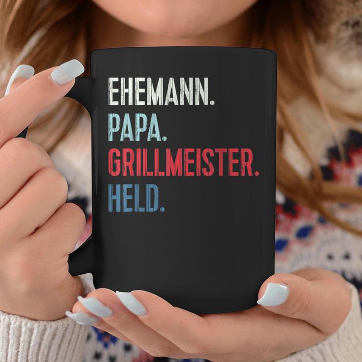 Bester Papa Grillmeister Held Grillen Bester Husann German L Tassen Lustige Geschenke