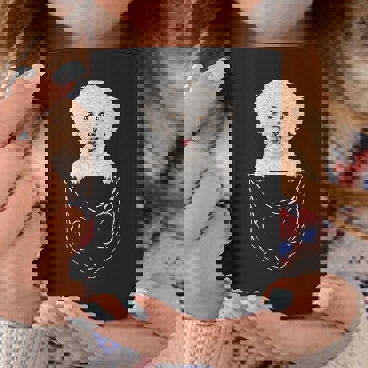 Bichons Frisés Avec Inscription Dog In Pocket Tasse Cadeaux drôles