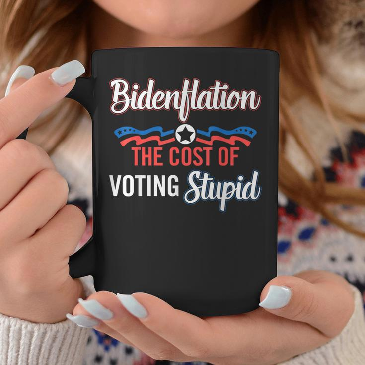 Biden Flation The Cost Of Voting Stupid Anti Biden 4Th July Coffee Mug Funny Gifts