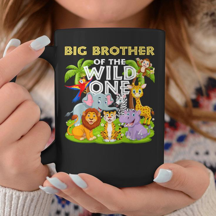 Big Brother Of The Wild One Birthday Animal Safari Jungle Coffee Mug Personalized Gifts