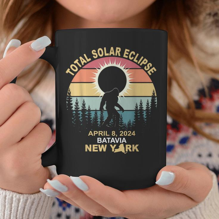 Bigfoot Batavia New York Total Solar Eclipse 2024 Coffee Mug Unique Gifts
