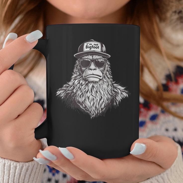 Bigfoot In Disguise Sunglasses Trucker Hat I'm Not Sasquatch Coffee Mug Unique Gifts