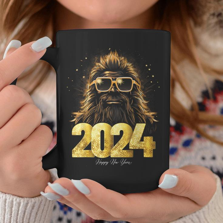 Bigfoot Sasquatch 2024 Happy New Year New Years Eve Party Coffee Mug Personalized Gifts