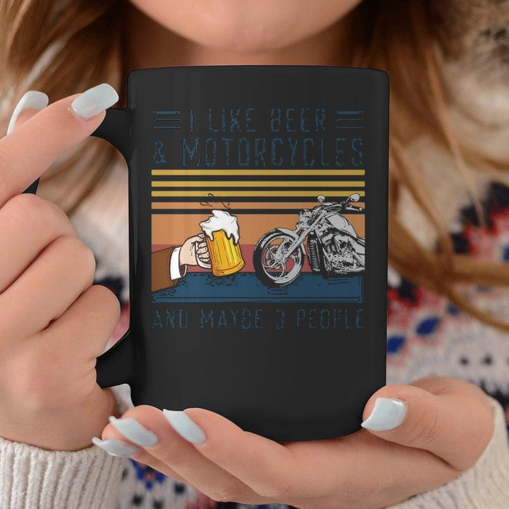 Biker I Like Beer And Motorcycles Coffee Mug Unique Gifts