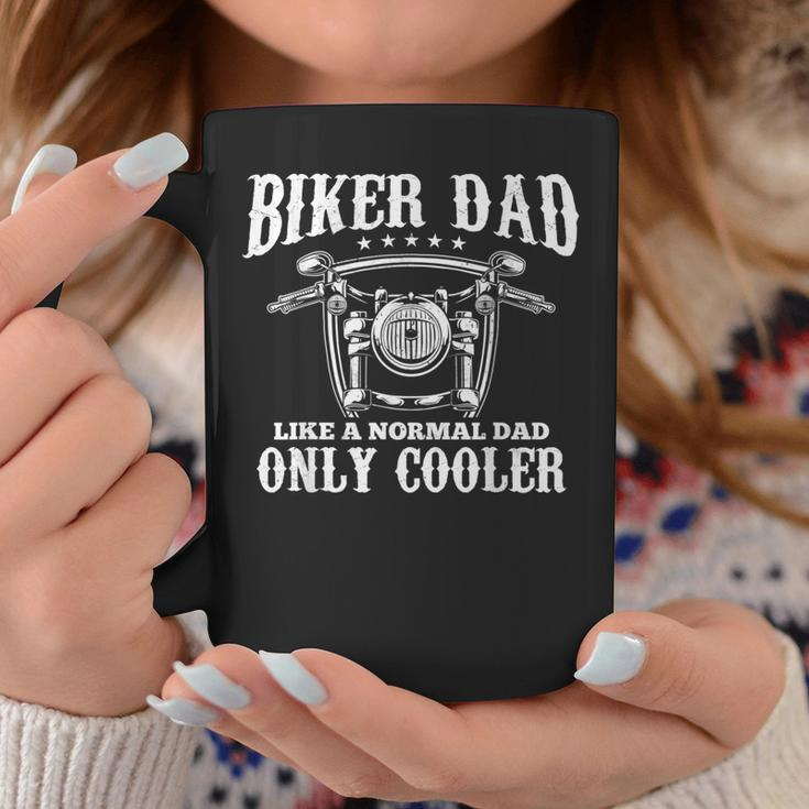 Biker Dad Motorcycle Father's Day For Daddy Granddad Coffee Mug Unique Gifts