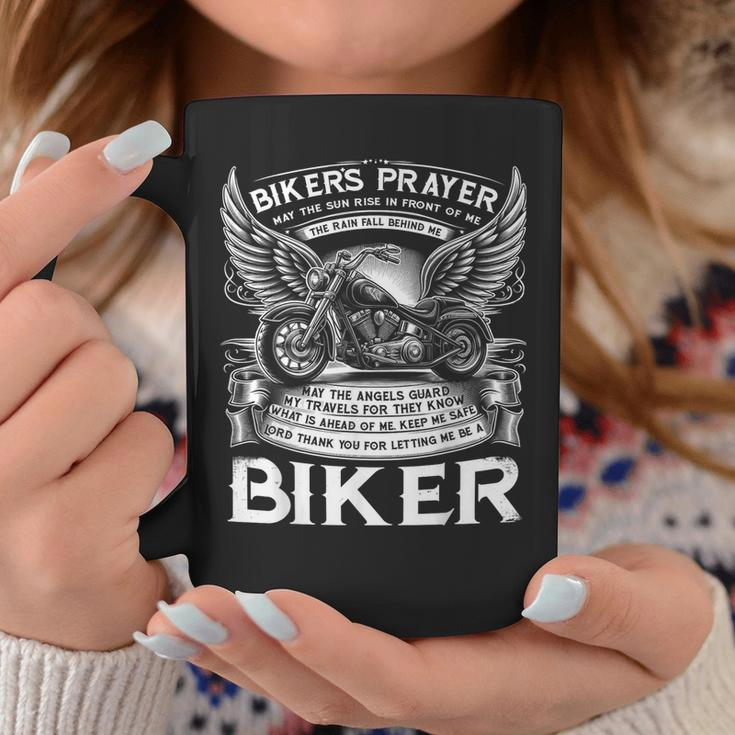 Biker's Prayer Vintage Motorcycle Biker Motorcycling Mens Coffee Mug Unique Gifts