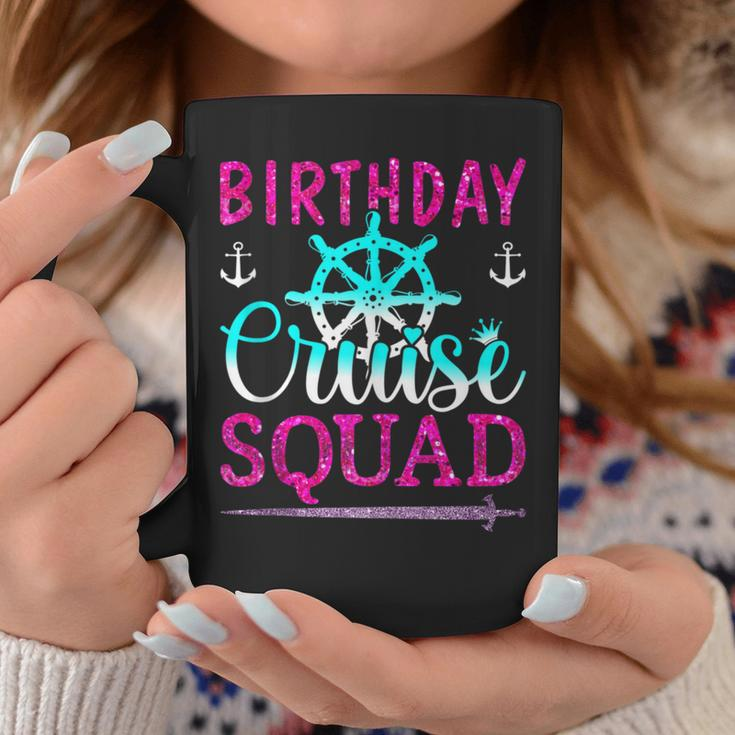Birthday Cruise Squad King Crown Sword Cruise Boat Party Coffee Mug Funny Gifts