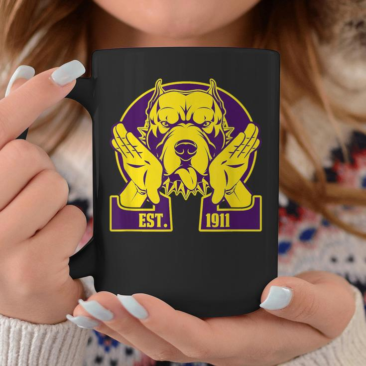 Black Fraternity Omega 1911 Bulldog Hand Sign Psi Purple Phi Coffee Mug Unique Gifts