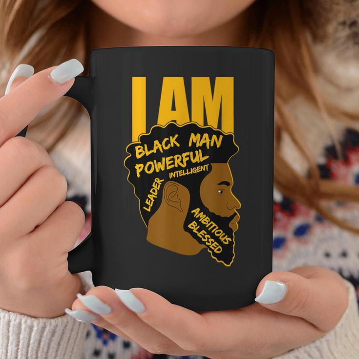 I Am Black King Powerful Leader Black History Month Dad Boys Coffee Mug Personalized Gifts