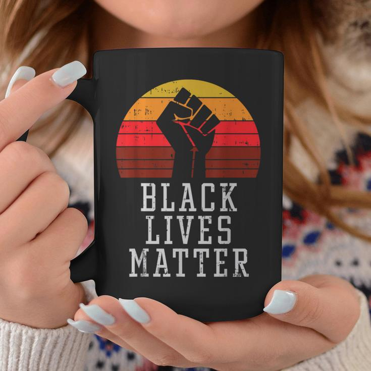 Black Lives Matter Raised Fist Melanin African History Pride Coffee Mug Unique Gifts