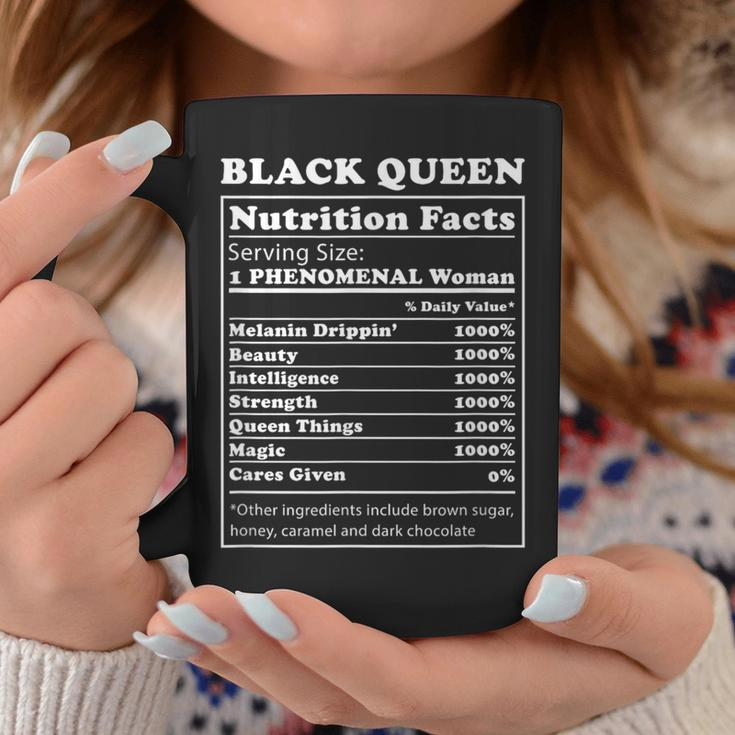 Black Queen Nutrition Facts Black History Month Blm Melanin Coffee Mug Personalized Gifts