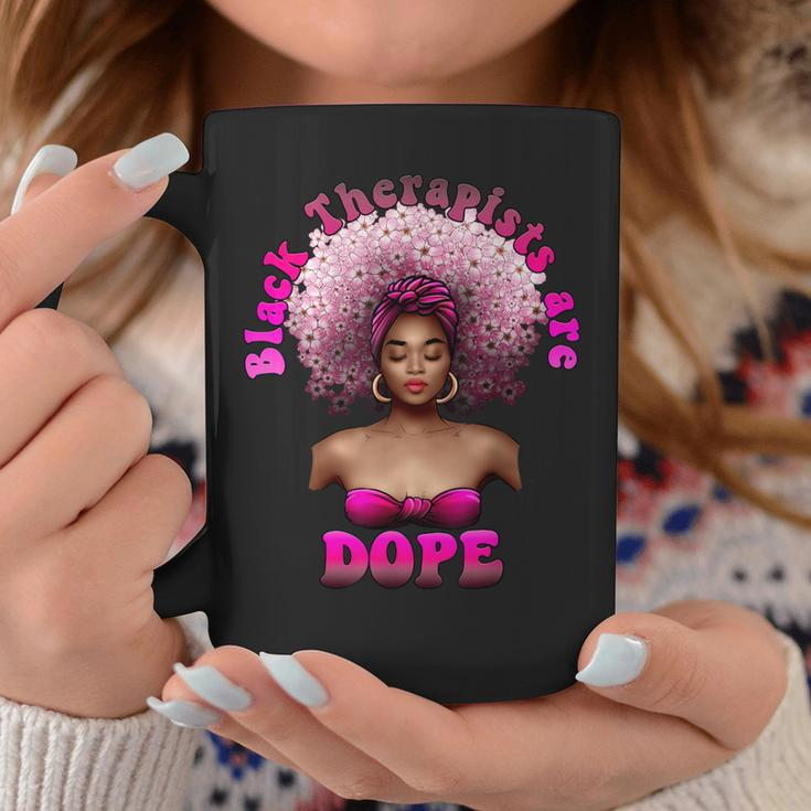 Black Therapists Dope Mental Health Awareness Worker Coffee Mug Unique Gifts