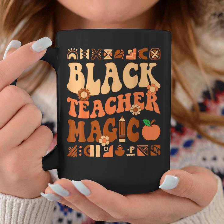 Black Teacher Magic Melanin Africa History Pride Teacher Coffee Mug Funny Gifts