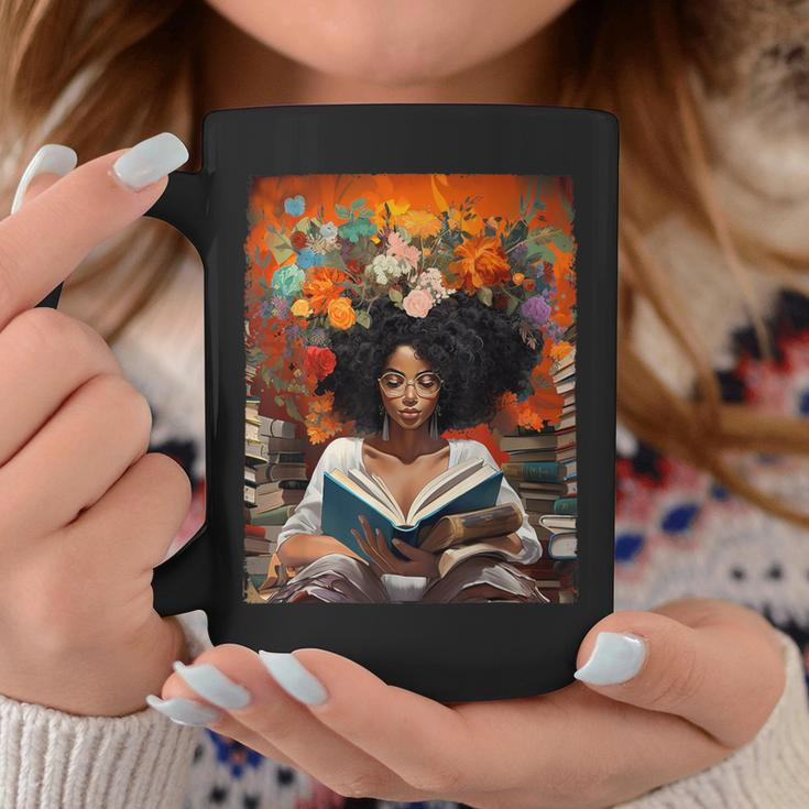 Black History Educated Reading Book Melanin Queen Afro Women Coffee Mug Personalized Gifts