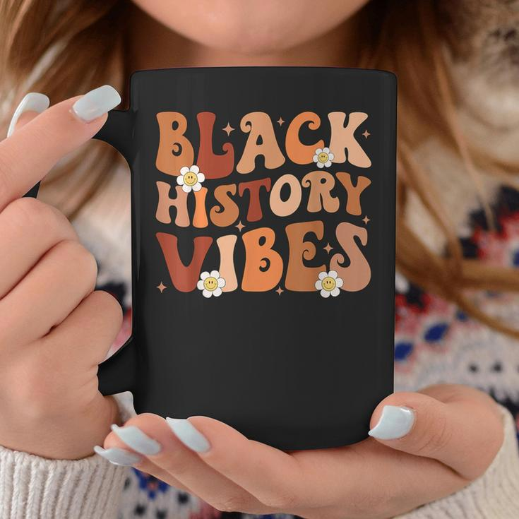 Black History Vibes Groovy Black Black History Month Coffee Mug Personalized Gifts