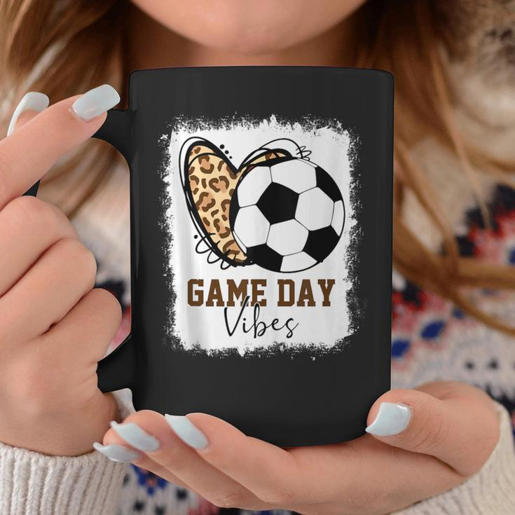 Bleached Soccer Game Day Vibes Soccer Mom Game Day Season Coffee Mug Unique Gifts