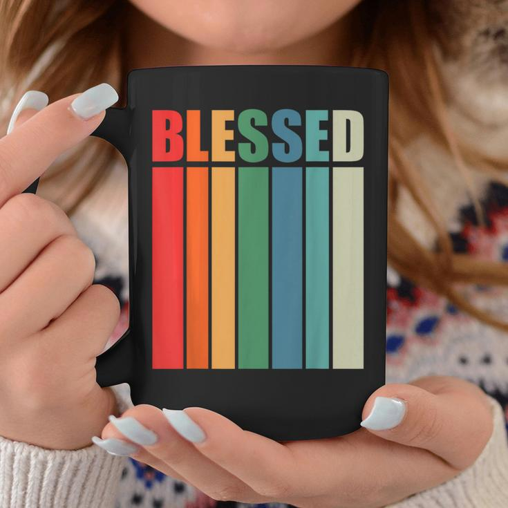 Blessed Christian Faith Inspiration Quote – Vintage Color Coffee Mug Unique Gifts